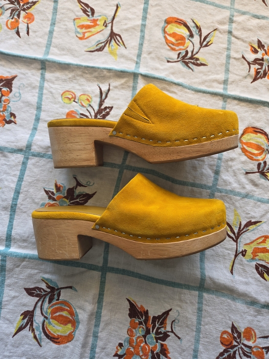 Charlotte Stone Shoes - Charlotte Stone Martino Suede Wooden Clog